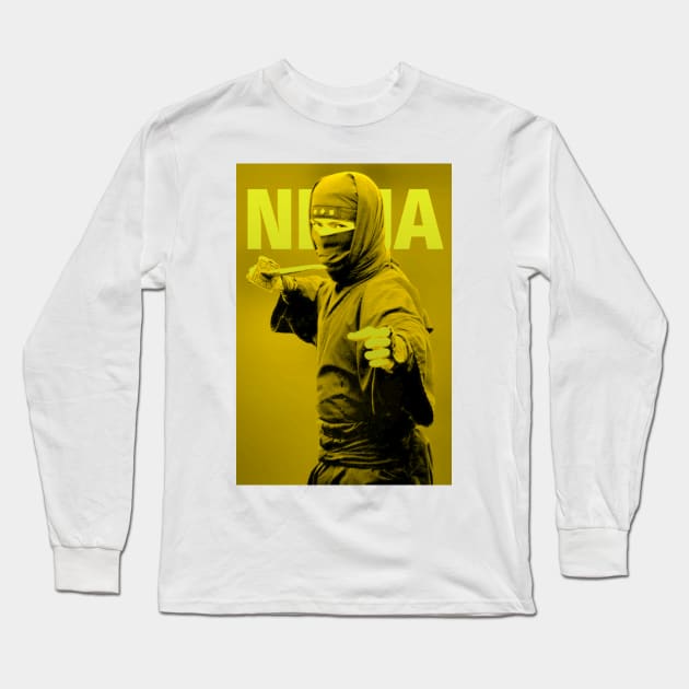 ninja Long Sleeve T-Shirt by Atzon